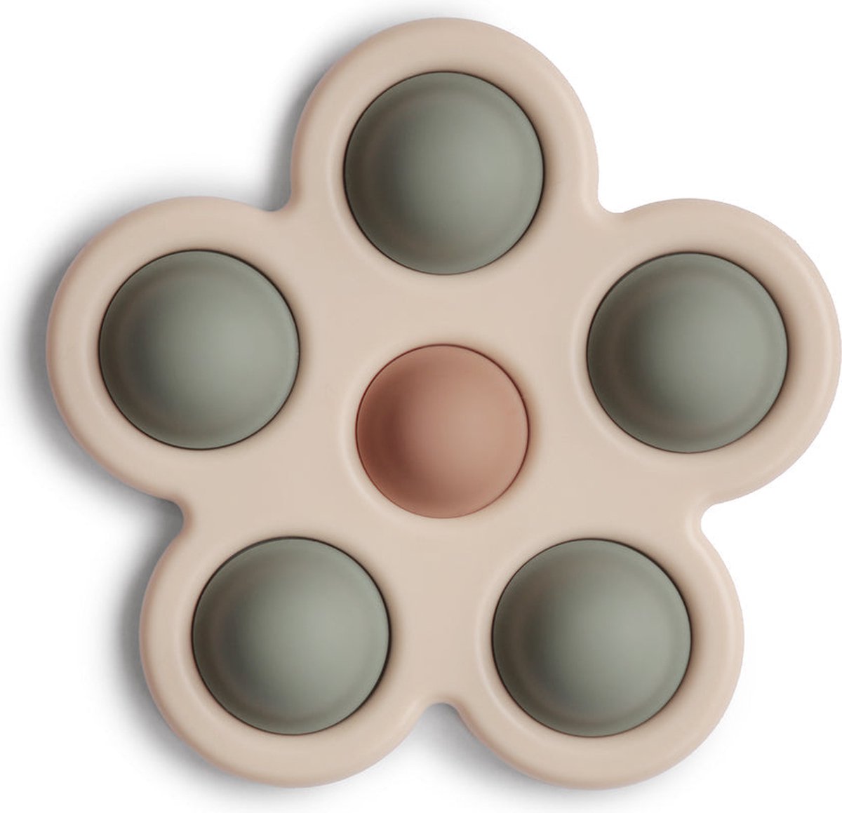 Mushie Bijtspeeltje Flower Press Toy | Dried Thyme | Pop It